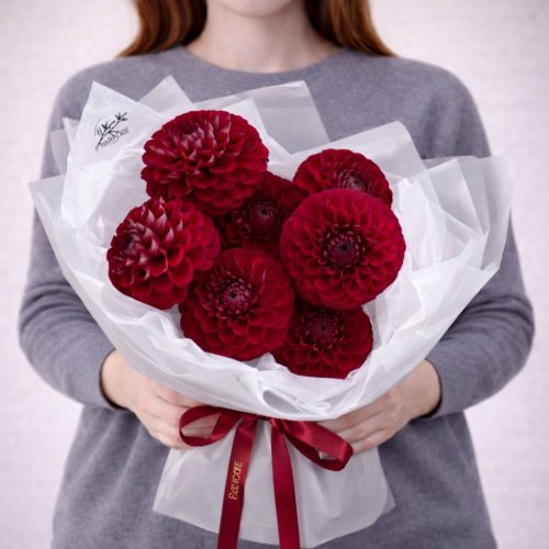 Монобукет георгин «Королевский кармин»