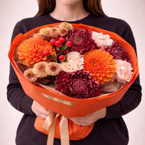 Букет «Тёплый акцент»